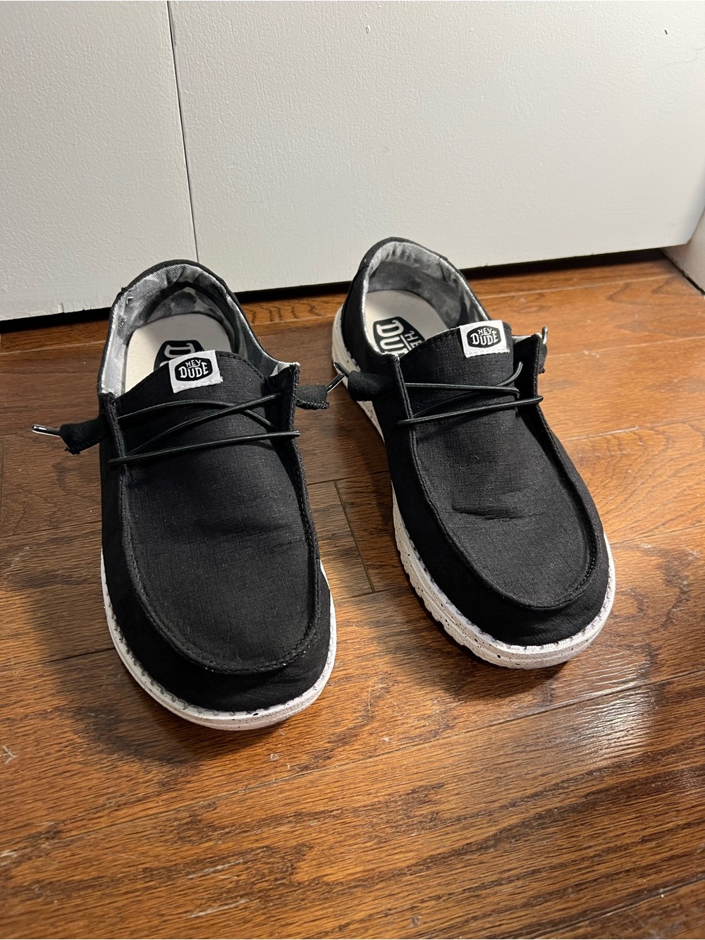 HEYDUDE Wendy Abyss Black Slip On Shoes Women’s 8 Lightweight Loafers - Picture 9 of 10